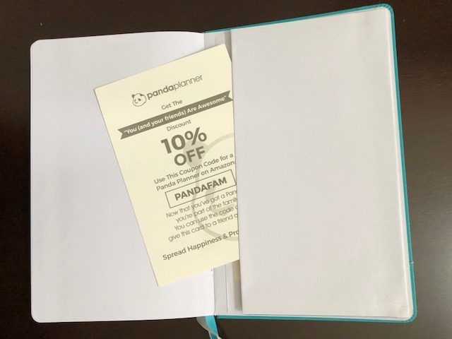 panda planner coupon and back pocket